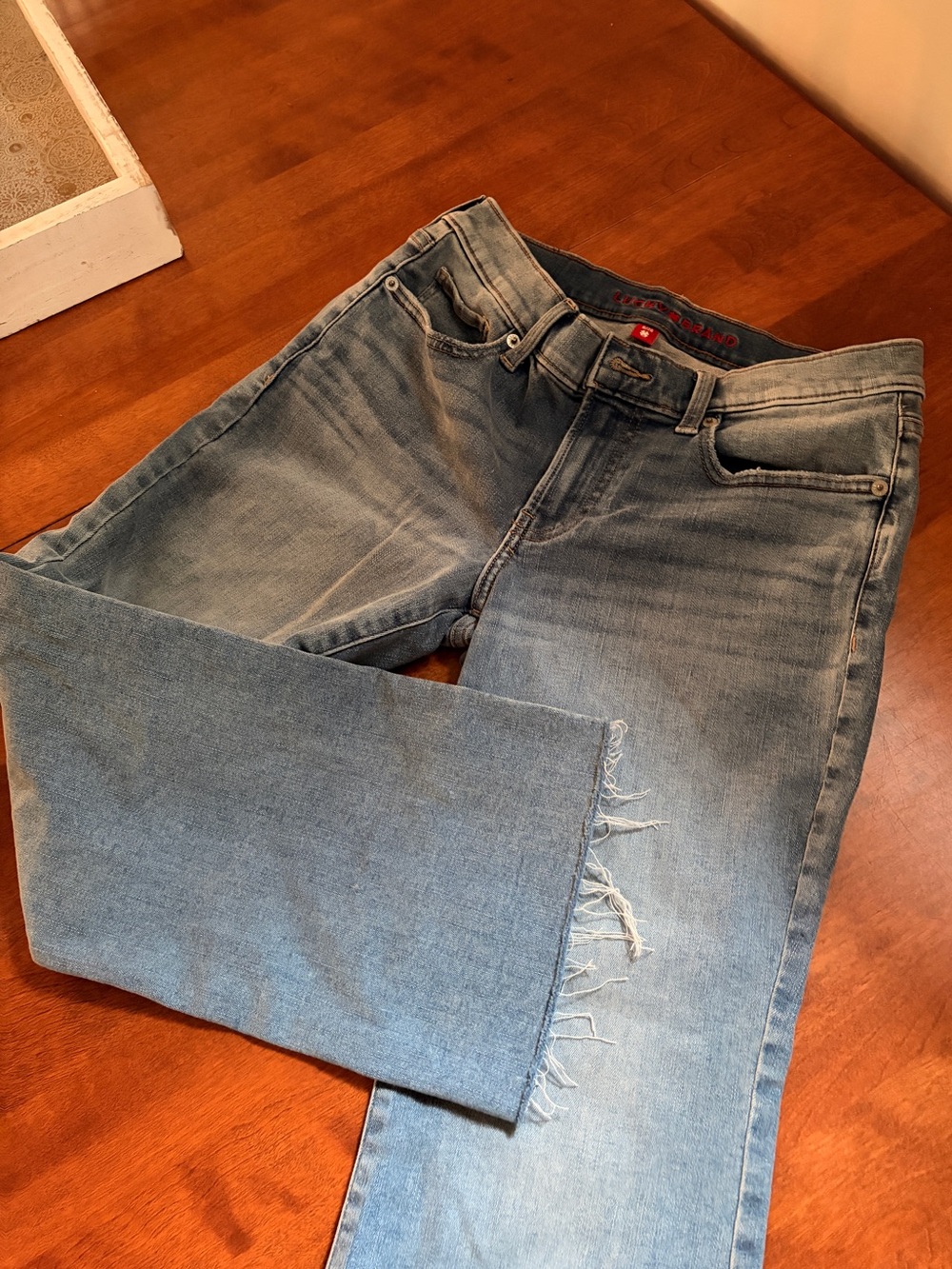 Lucky Brand Sweet Mid-Rise Kick Cropped Ankle Jeans